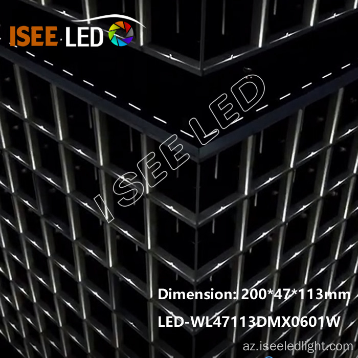 DMX LED RGB pəncərə işıqları xətti işıqlandırır