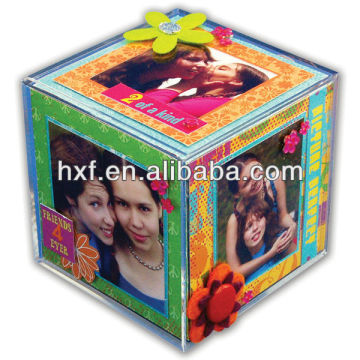 acrylic photo cube