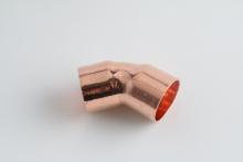 Copper end feed fitting 45 elbow