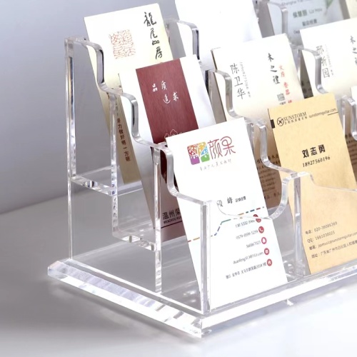 Multi Tiers Plexiglass Display Rack Stand Brochure Holder