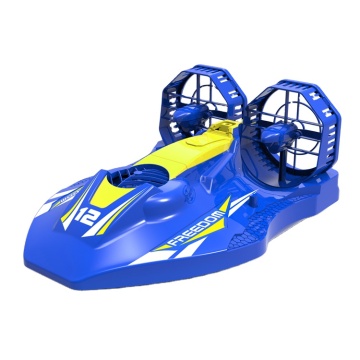 4CH Radio Control Toys: 2.4G RC Boat, Land & Water 2-in-1 Remote Control Hovercraft for Kids