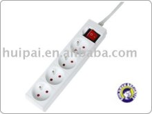 socket with one switch extension socket with protection, France type socket outlet