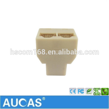 3 Way Network Cable Splitter Extender Plug Coupler / Straight Coupler Cat5e 6 Cable Joiner Female Socket Connector