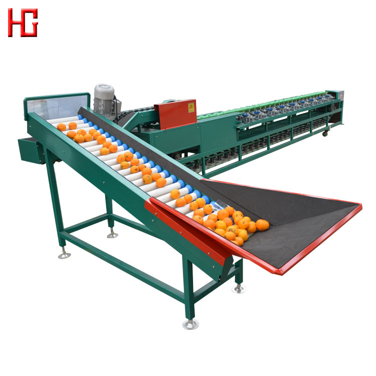 Automatic tomato fruit weight sorter pomegranate sorting machine mandarin and orange grading sorting machine.