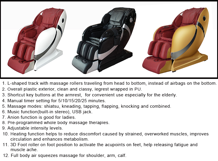 Scalp Massage Recliner Zero Gravity Massage Chair