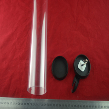 Custome made clear plastic hair extensions packaging tube