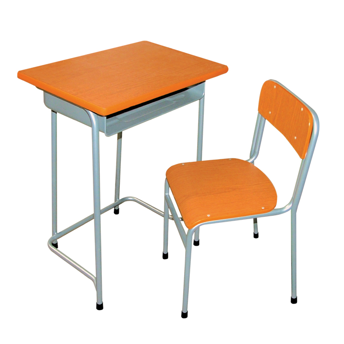 (Furniture)Popular Oman School Furniture Irregularly shaped Student Desk and Chair