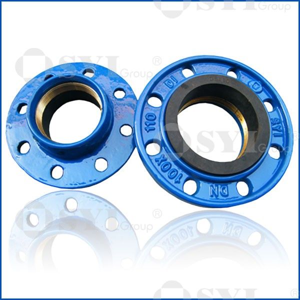 Ductile iron pvc Flange quick Adaptors for PE Pipe