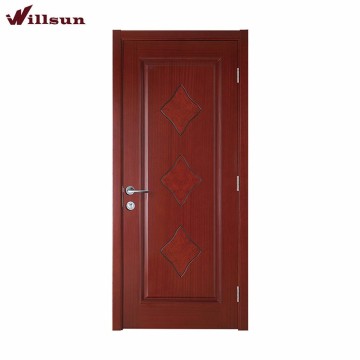 Beautiful Carving Bedroom Design Solid Wood Interior Door Flat Room Door