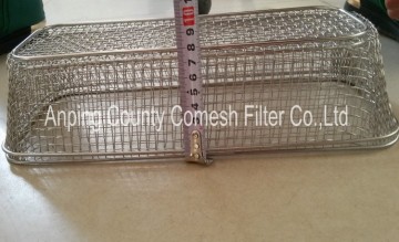 Professional Wire Mesh Storage Basket With Handles
