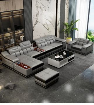Smart creative leather sofa