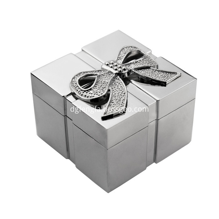 Zinc alloy square jewelry box