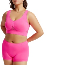 Seamless Yoga Bra and Boyshorts Set: Women's Soft, Breathable Two-Piece Workout Undergarment