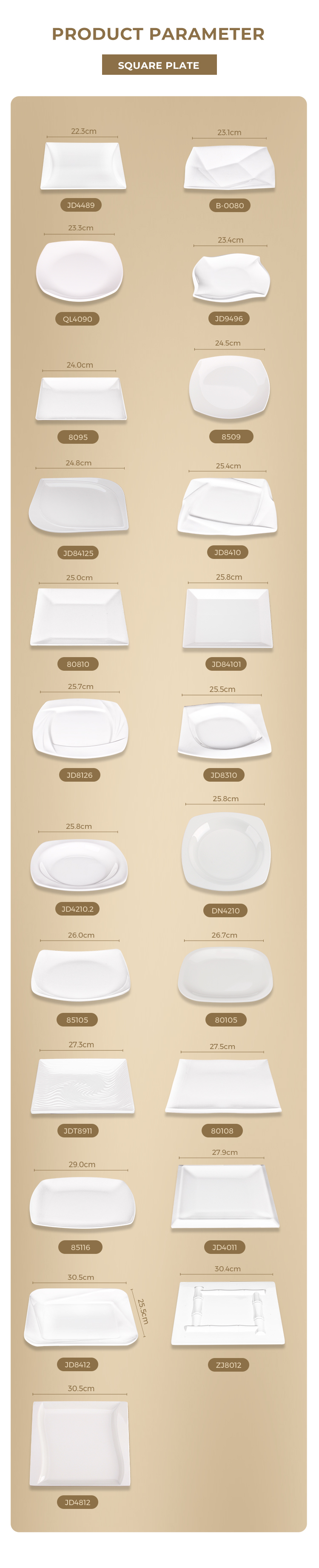 Quadratplatte Square Plate