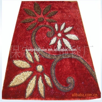 Loop pile shaggy rug customer design