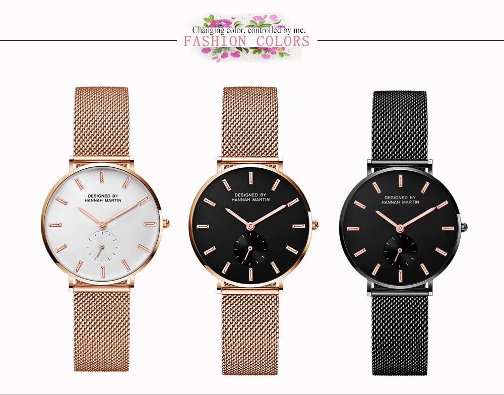 Hannah Martin 2138 Japan Movt Quartz Watch Stainless Steel Bezel Women Wristwatches Quartz OEM Watch montre et bracelet