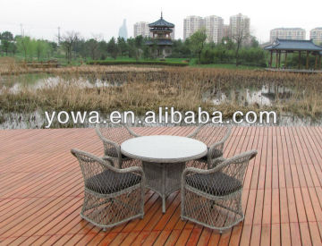 YHA036 DINING RATTAN SET PATIO CHAIRS