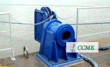 Marine sheave type fairlead marine mooring fairlead