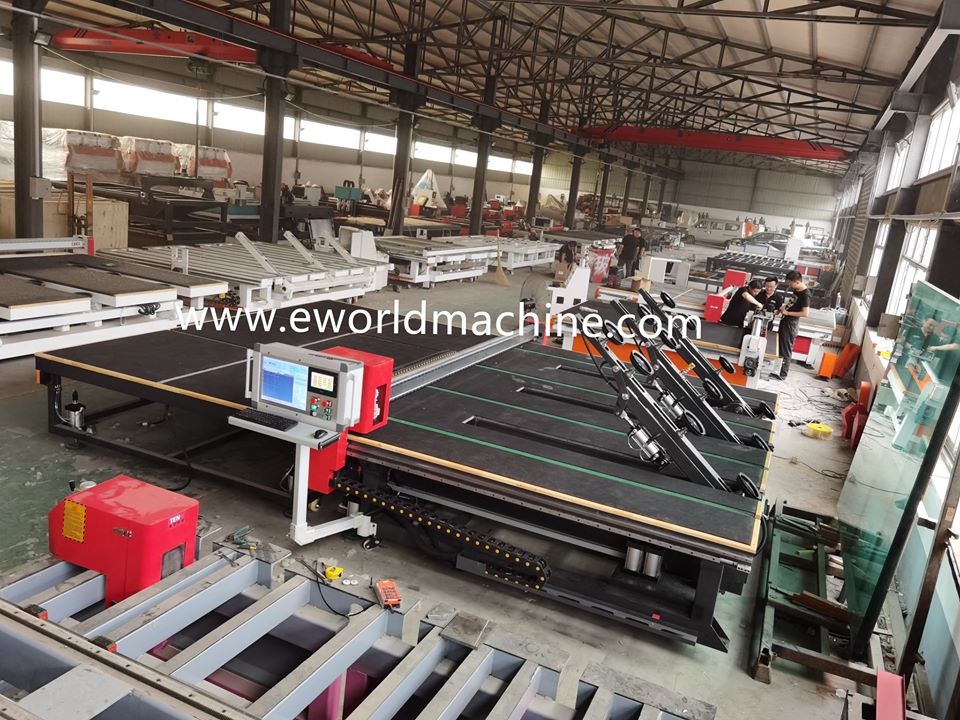 High Efficiency All In One CNC Glass Loading Cutting Machine+Breaking Table