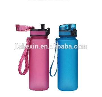 500ml Personalized plastic frosted sports water bottles