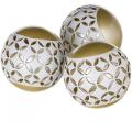 Diamond Lattice Decorative Orbs for Bowls and Vases