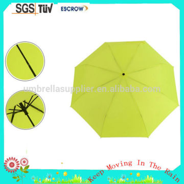 Good quality hot-sale 3 fold pane cloth rain umbrella