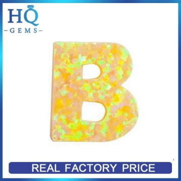 China New product Beautiful Letter shape Opal ethiopian opal