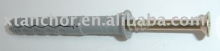nylon hammer drive anchor with countersunk head