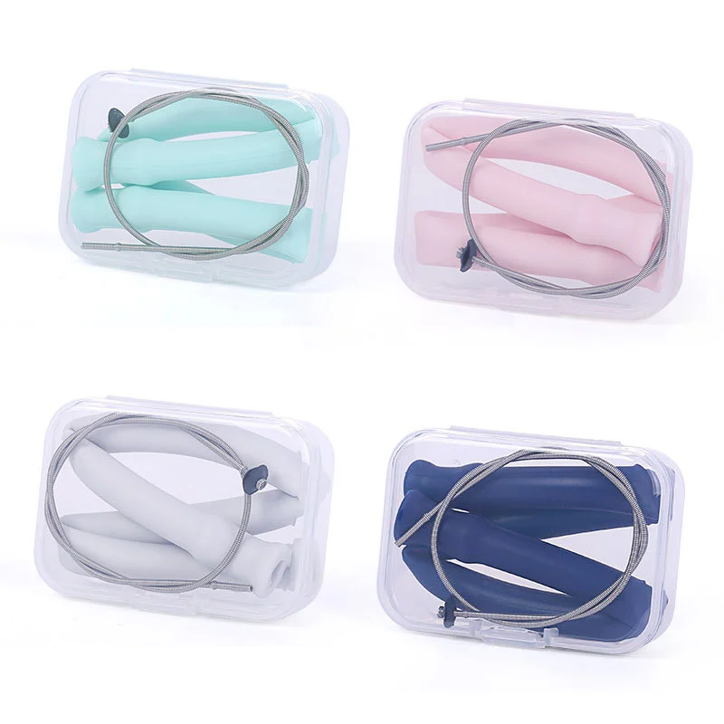 New Promotional Reusable Silicone Foldable Straw