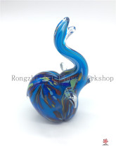 Happy Elephant Glass Sculpture