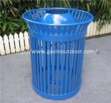 Metal trash bin garden litter bin outdoor dustbin park dustbin
