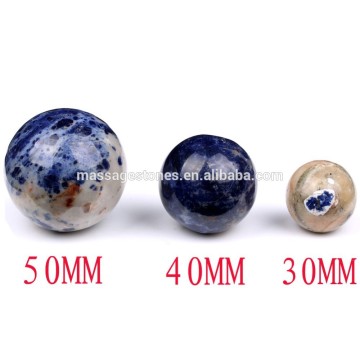 Craved sodalite jasper craved ball gemstone sphere for healing