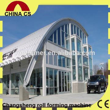 No Girder No Column Roof Sheet Building Machine