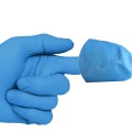 Guantes de nitrilo azul aprobados por CE desechables