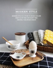 Footed Cup Hard Boiled Egg Holder Stands