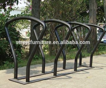 Galvanized garbage parking bike racks bike kick stand