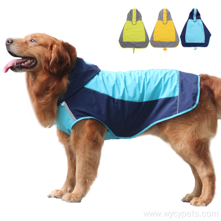 Reflective Water Quick-dry Large Dog Raincoat