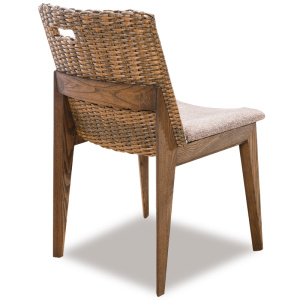 Modern Kapalı Ahşap Rattan Sandalye