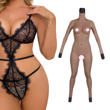 Realistic Silicone Full Body Sissy Lingerie Suit with Breast Forms and Vagina