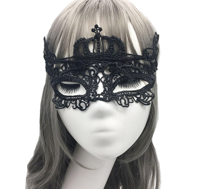 Masquerade Half FaceMask Lace Amorphous EyeMask PartyMask