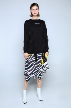 LADIES SWEATSHIRT WITH TASSELS