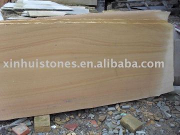 Yellow sandstone slab