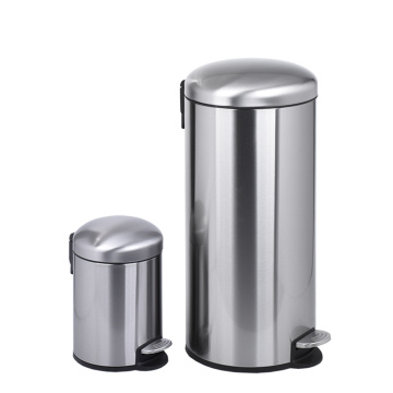 Stainless Steel Round Metal Hotel Garbage Can