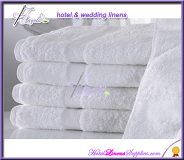 70 * 140cm white hotel towels and bath sheets in 550GSM white terry towelling