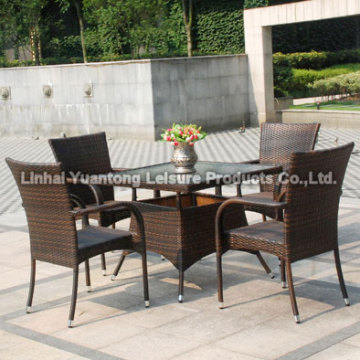 Rectangular Aluminum Rattan Table