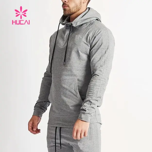 Wholesale Cotton Fitness Pullover Gym Muscle Fit Men Hoodies Sweatshirts