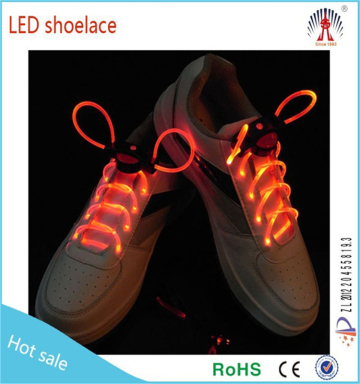 New generation fiber led shoelace with button battery / electric led shoelace