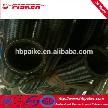 One Wire Braid Black Polyester Braid Cover Rubber Hydraulic Hose SAE 100R5