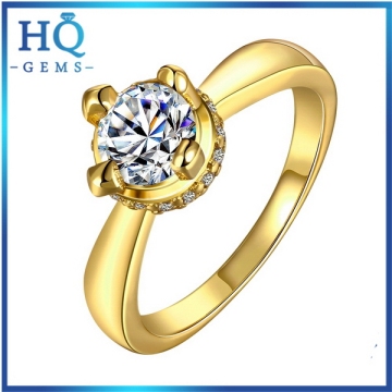 Designer top sell gold vermeil ring