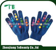 colorful dot magic glove